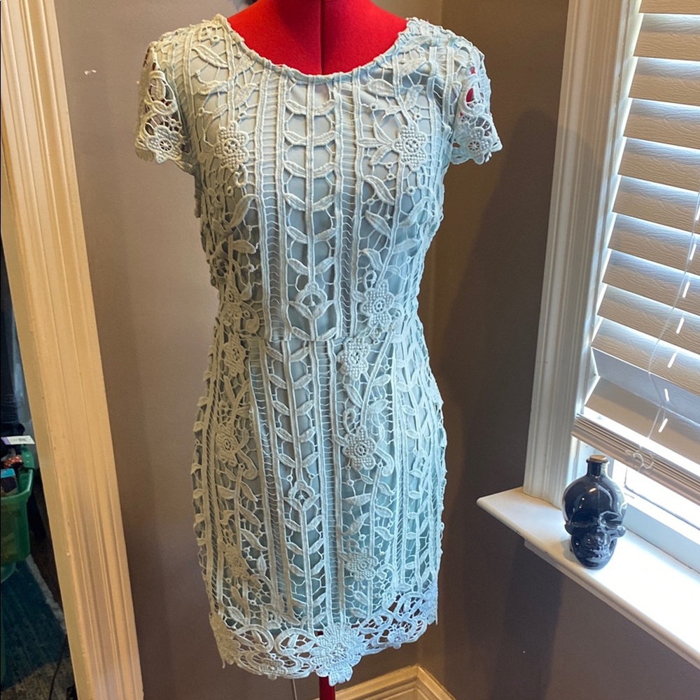 She + Sky Multicolored Sheath Mini Dress for Cocktail Events
